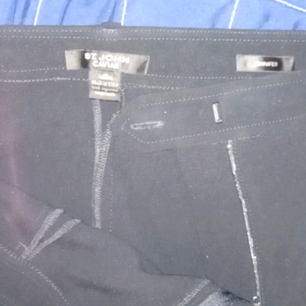 St John Caviar Jennifer Style slacks